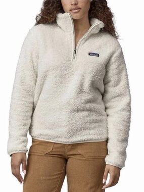 Patagonia Los Gatos 1/4 Zip Fleece XL NWT Cream Ivory Cozy Sherpa Pullover